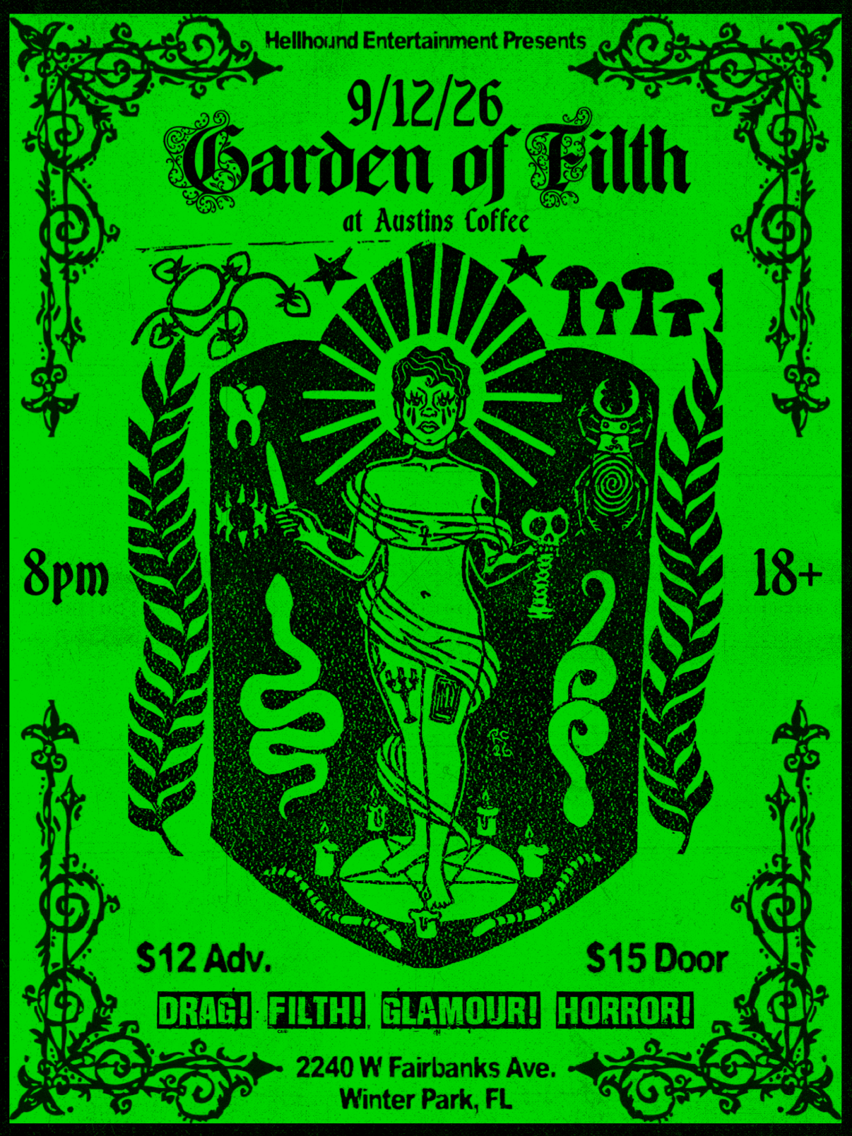 Garden of Filth flyer